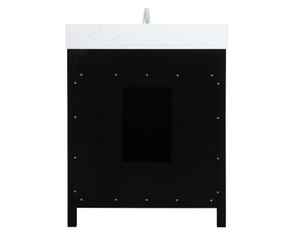 Elegant Bathroom Vanity - Black (VF18830BK-BS)