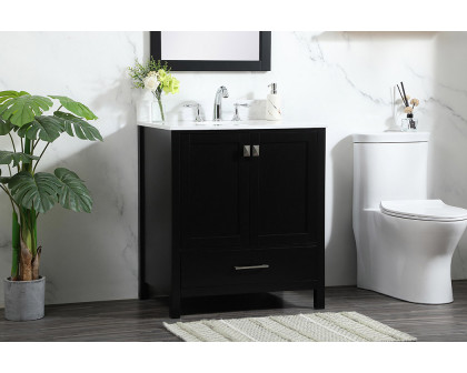 Elegant Bathroom Vanity - Black (VF18830BK-BS)