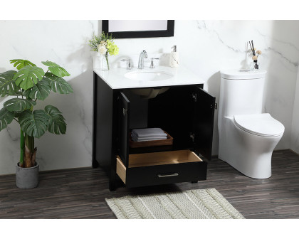 Elegant Bathroom Vanity - Black (VF18830BK-BS)