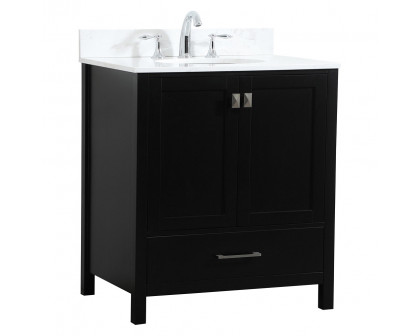 Elegant Bathroom Vanity - Black (VF18830BK-BS)