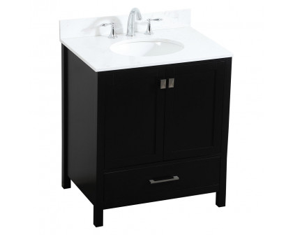 Elegant Bathroom Vanity - Black (VF18830BK-BS)