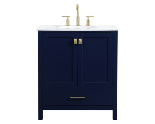 Elegant Bathroom Vanity - Blue (VF18830BL)