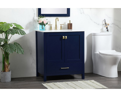 Elegant Bathroom Vanity - Blue (VF18830BL)