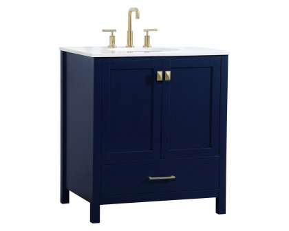 Elegant Bathroom Vanity - Blue (VF18830BL)