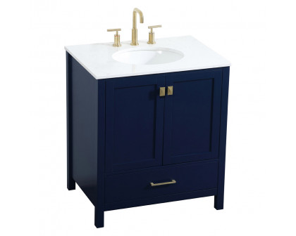 Elegant Bathroom Vanity - Blue (VF18830BL)