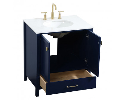 Elegant Bathroom Vanity - Blue (VF18830BL)