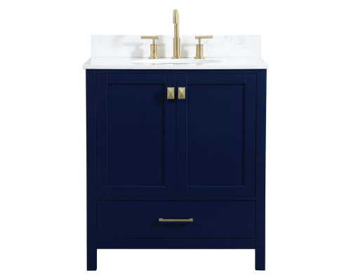 Elegant Bathroom Vanity - Blue (VF18830BL-BS)