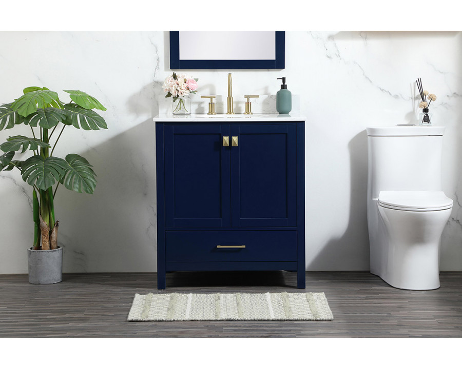 Elegant Bathroom Vanity - Blue (VF18830BL-BS)