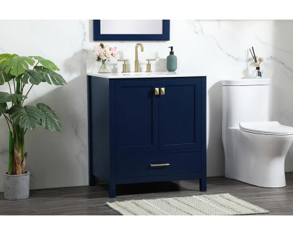 Elegant Bathroom Vanity - Blue (VF18830BL-BS)