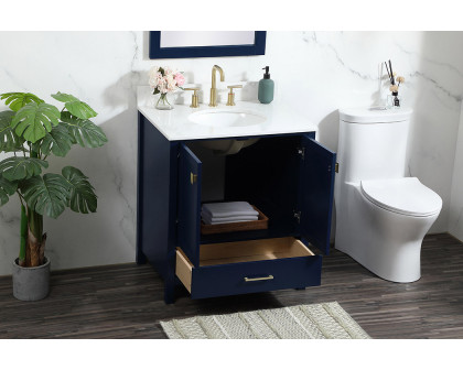 Elegant Bathroom Vanity - Blue (VF18830BL-BS)