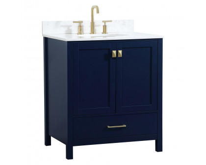 Elegant Bathroom Vanity - Blue (VF18830BL-BS)