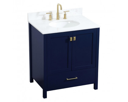 Elegant Bathroom Vanity - Blue (VF18830BL-BS)