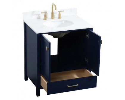 Elegant Bathroom Vanity - Blue (VF18830BL-BS)