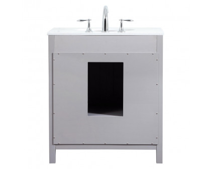 Elegant Bathroom Vanity - Gray (VF18830GR)