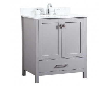 Elegant Bathroom Vanity - Gray (VF18830GR-BS)