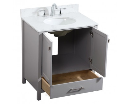 Elegant Bathroom Vanity - Gray (VF18830GR-BS)