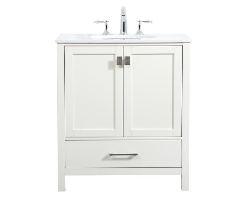 Elegant Bathroom Vanity - White (VF18830WH)