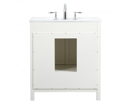 Elegant Bathroom Vanity - White (VF18830WH)