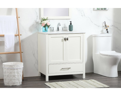 Elegant Bathroom Vanity - White (VF18830WH)