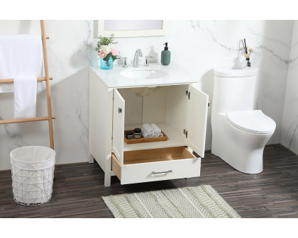 Elegant Bathroom Vanity - White (VF18830WH)