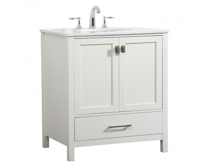 Elegant Bathroom Vanity - White (VF18830WH)