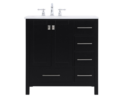 Elegant Bathroom Vanity - Black (VF18832BK)