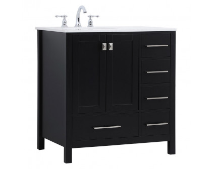 Elegant Bathroom Vanity - Black (VF18832BK)