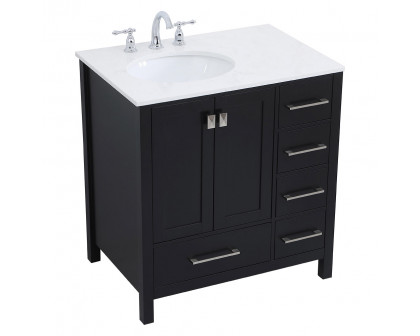 Elegant Bathroom Vanity - Black (VF18832BK)