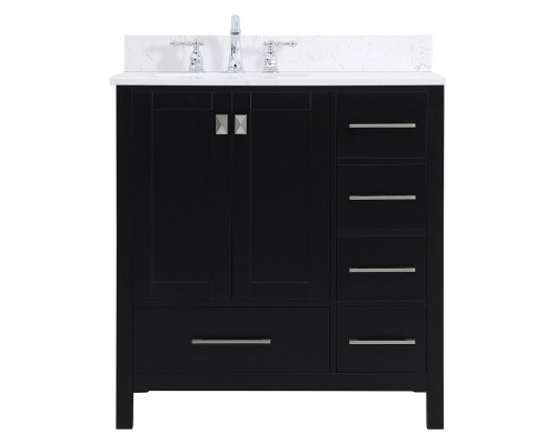 Elegant Bathroom Vanity - Black (VF18832BK-BS)