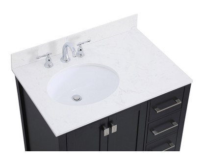 Elegant Bathroom Vanity - Black (VF18832BK-BS)