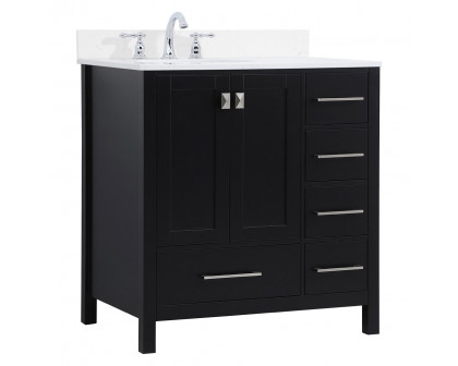 Elegant Bathroom Vanity - Black (VF18832BK-BS)