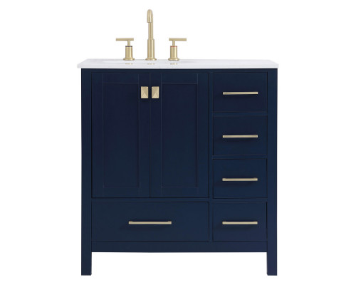 Elegant Bathroom Vanity - Blue (VF18832BL)