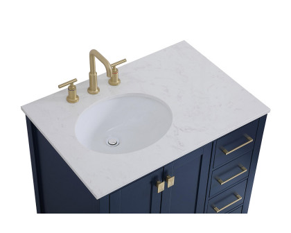 Elegant Bathroom Vanity - Blue (VF18832BL)