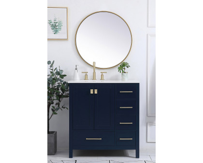 Elegant Bathroom Vanity - Blue (VF18832BL)