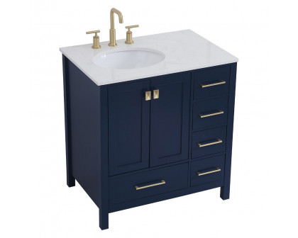 Elegant Bathroom Vanity - Blue (VF18832BL)