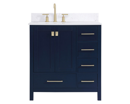 Elegant Bathroom Vanity - Blue (VF18832BL-BS)