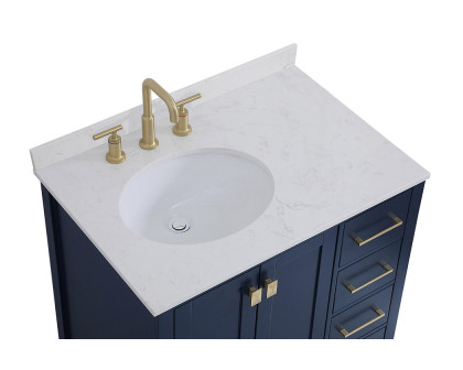 Elegant Bathroom Vanity - Blue (VF18832BL-BS)