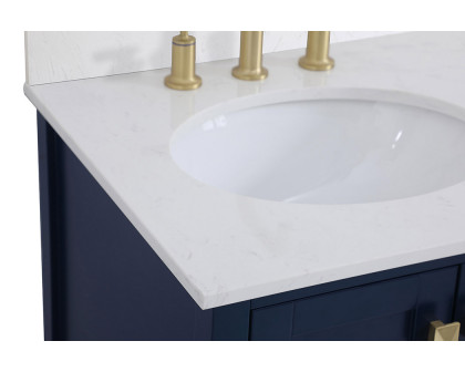 Elegant Bathroom Vanity - Blue (VF18832BL-BS)