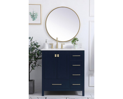 Elegant Bathroom Vanity - Blue (VF18832BL-BS)