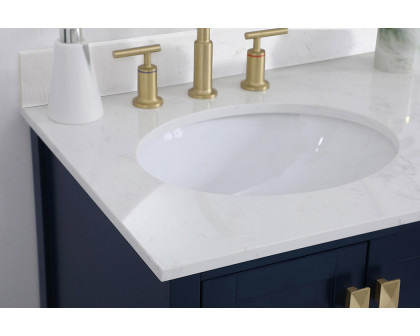 Elegant Bathroom Vanity - Blue (VF18832BL-BS)