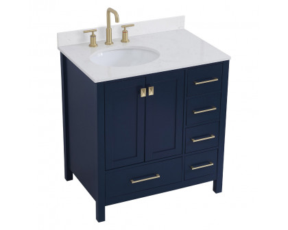 Elegant Bathroom Vanity - Blue (VF18832BL-BS)