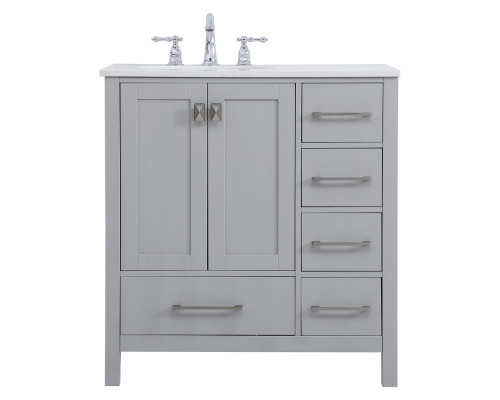 Elegant Bathroom Vanity - Gray (VF18832GR)