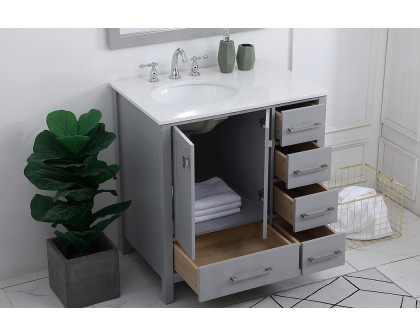 Elegant Bathroom Vanity - Gray (VF18832GR)