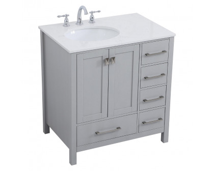 Elegant Bathroom Vanity - Gray (VF18832GR)