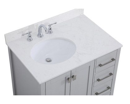 Elegant Bathroom Vanity - Gray (VF18832GR-BS)