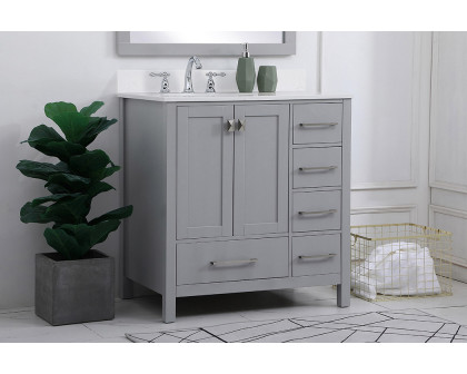 Elegant Bathroom Vanity - Gray (VF18832GR-BS)