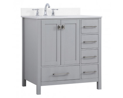 Elegant Bathroom Vanity - Gray (VF18832GR-BS)