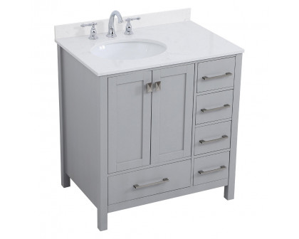 Elegant Bathroom Vanity - Gray (VF18832GR-BS)