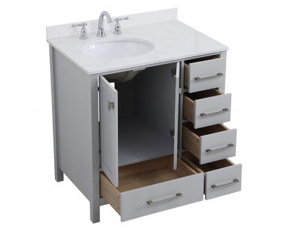 Elegant Bathroom Vanity - Gray (VF18832GR-BS)