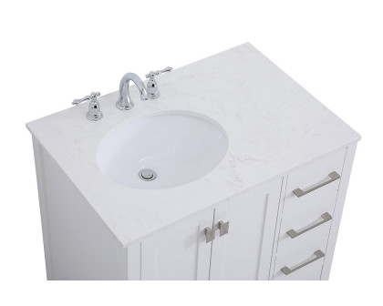 Elegant Bathroom Vanity - White (VF18832WH)